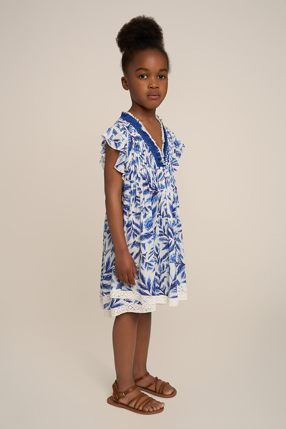 Robe Courte Sasha pour fille - Blue Sumi