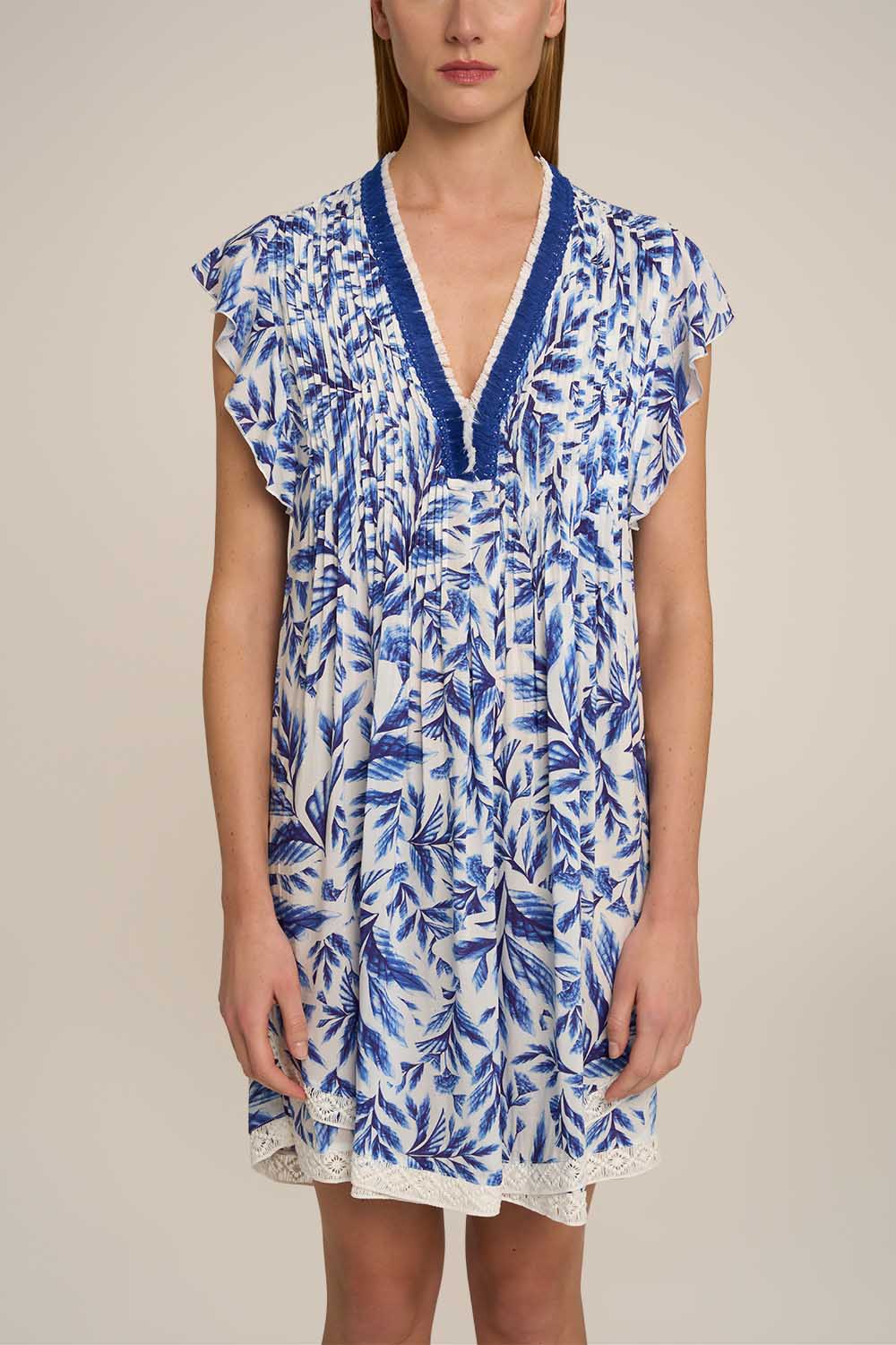 Mini Dress Sasha - Blue Sumi