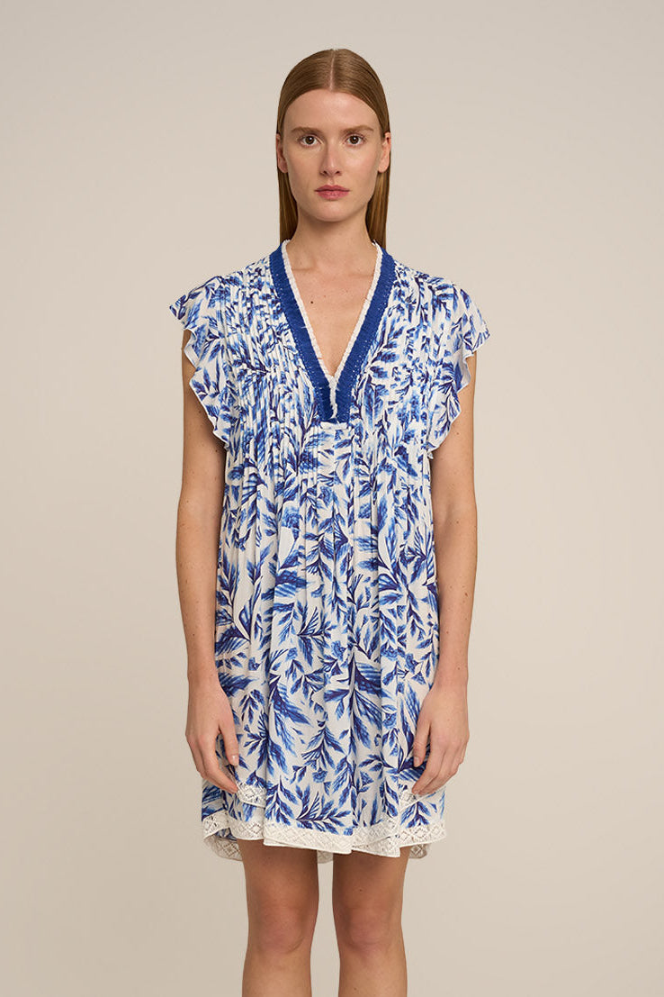 Mini Dress Sasha - Blue Sumi