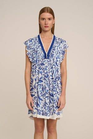 Robe Courte Sasha - Blue Sumi