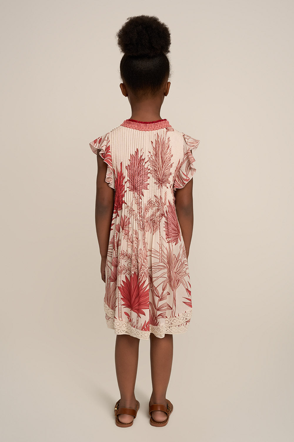 Robe Courte Sasha pour fille - Pink Preveli Beach