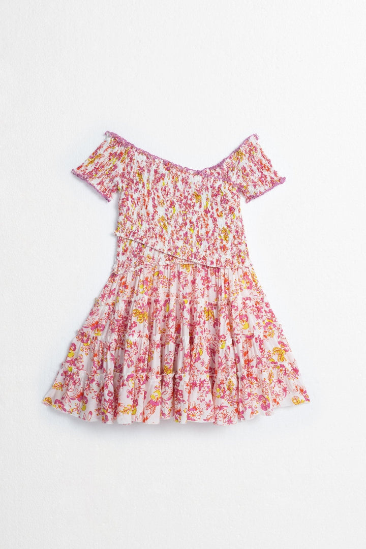 Robe Courte Enfant Soledad - Pink Sweet