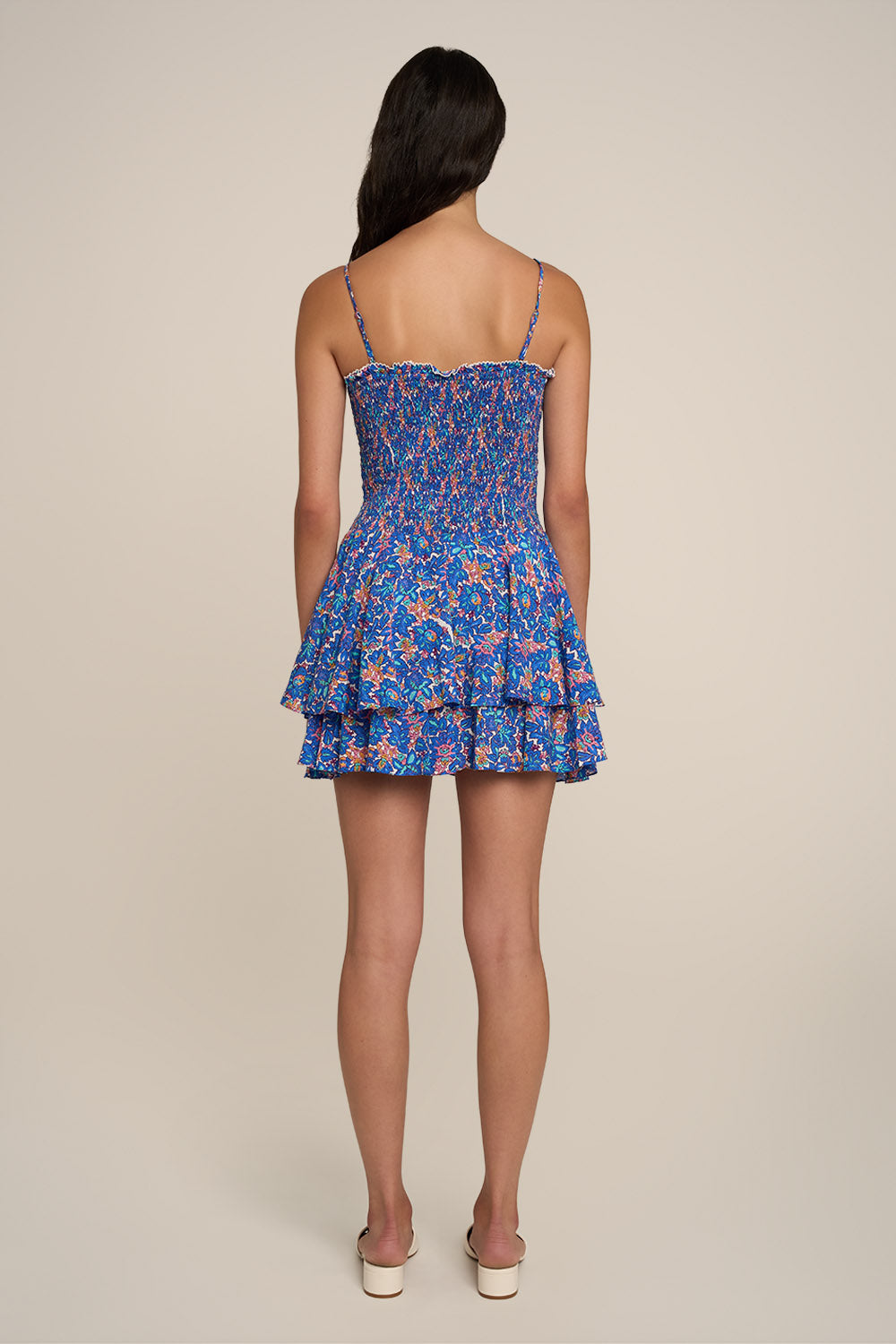 Robe Courte Sunia - Blue Tiny Blooms