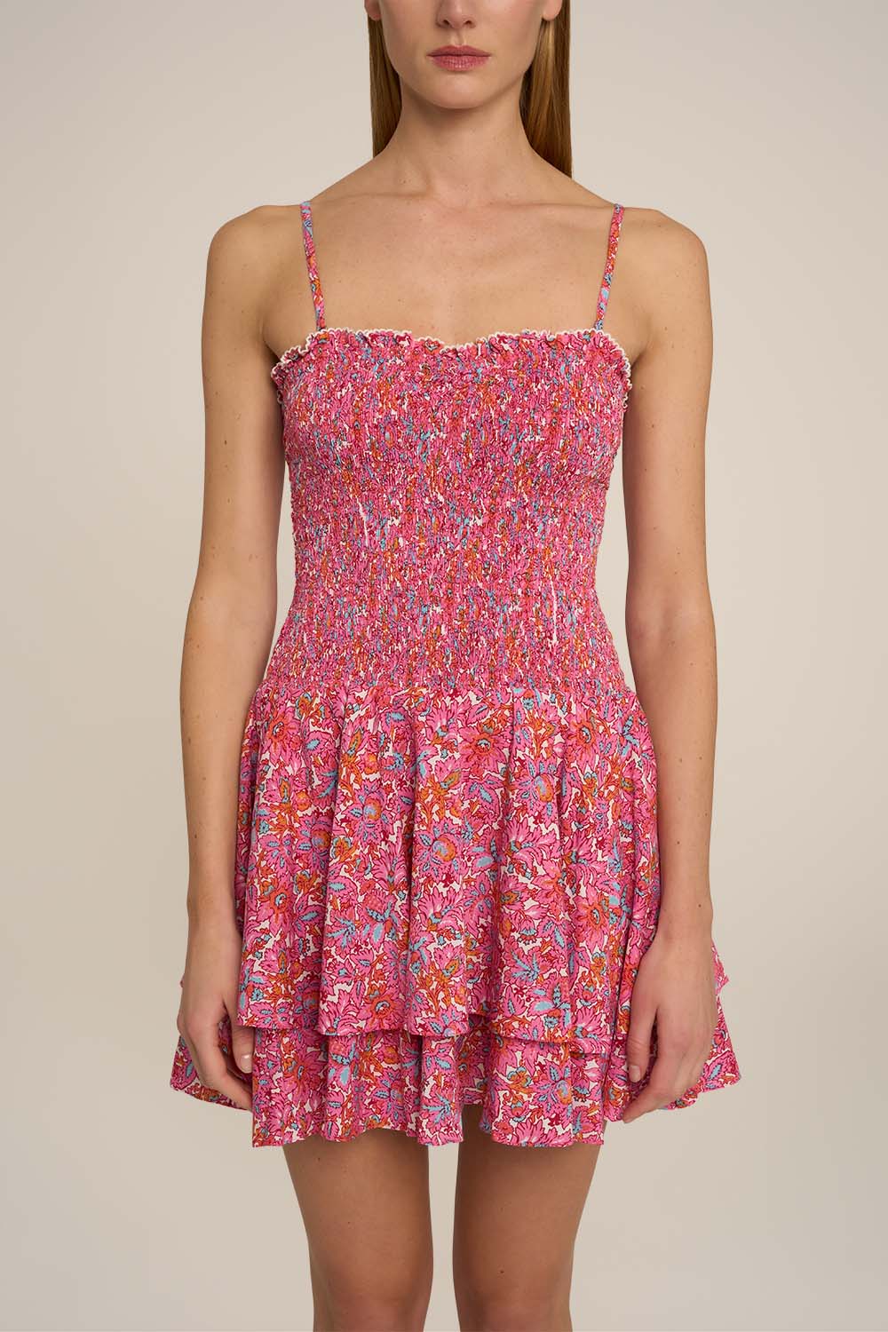 Robe Courte Sunia - Pink Tiny Blooms
