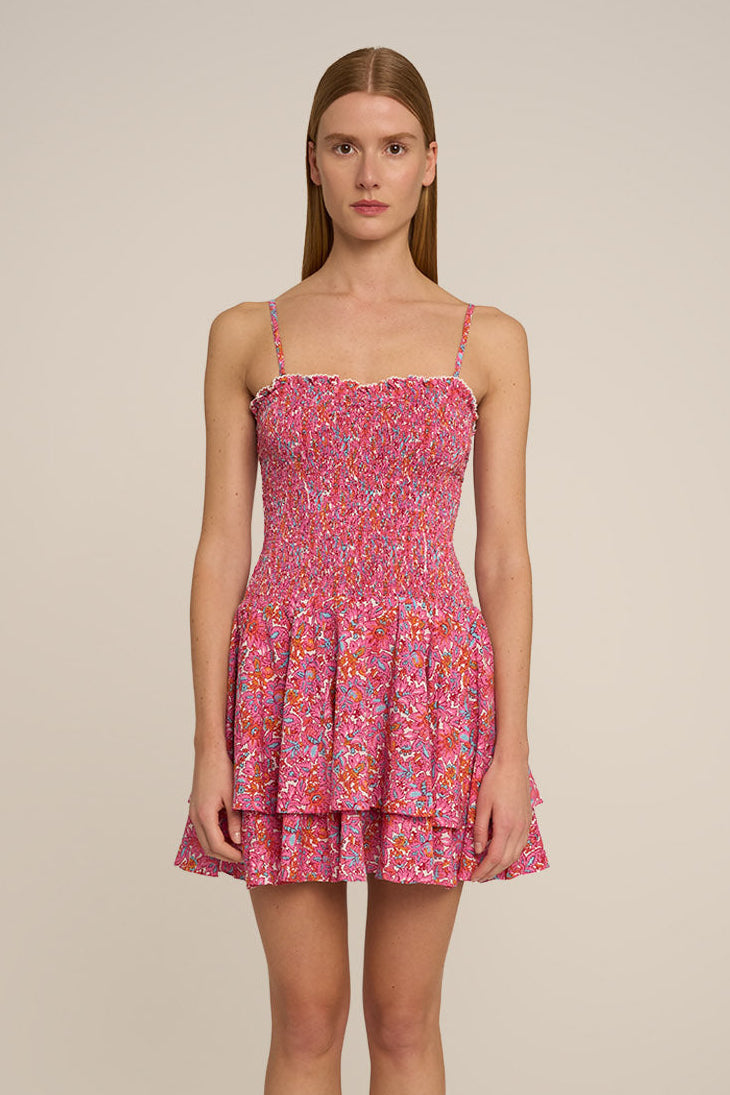 Robe Courte Sunia - Pink Tiny Blooms