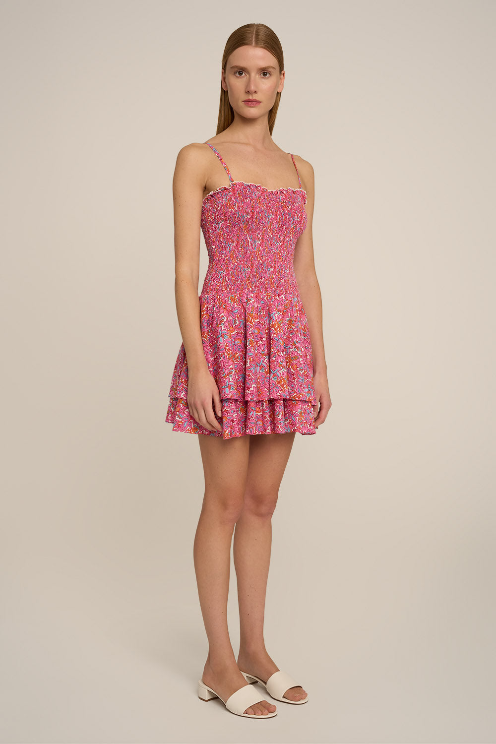Robe Courte Sunia - Pink Tiny Blooms