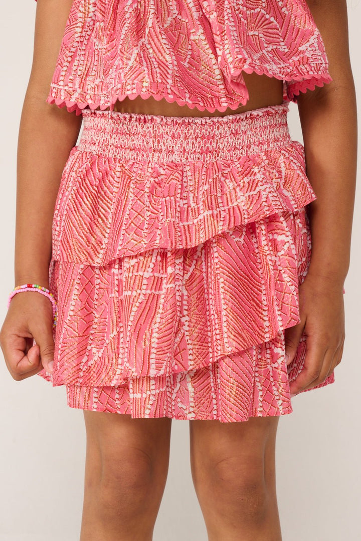 Jupe Courte Lilas pour fille - Pink Akoya