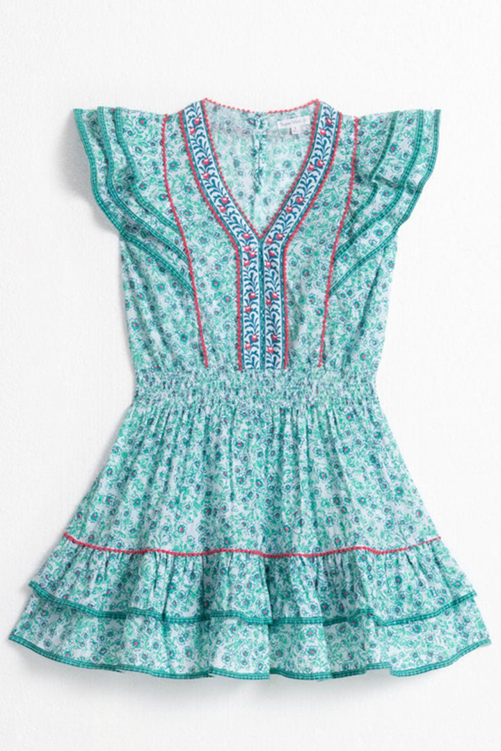 Robe Courte Enfant Camila - Aqua Anémone