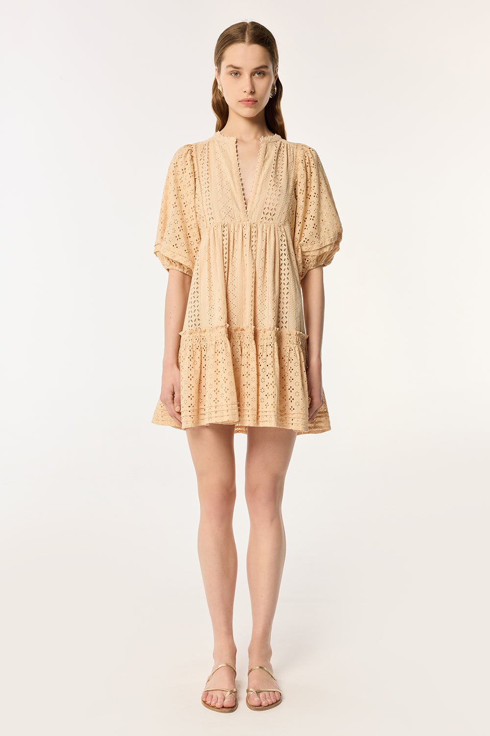 Mini Dress Aria - Cream - Poupette St Barth