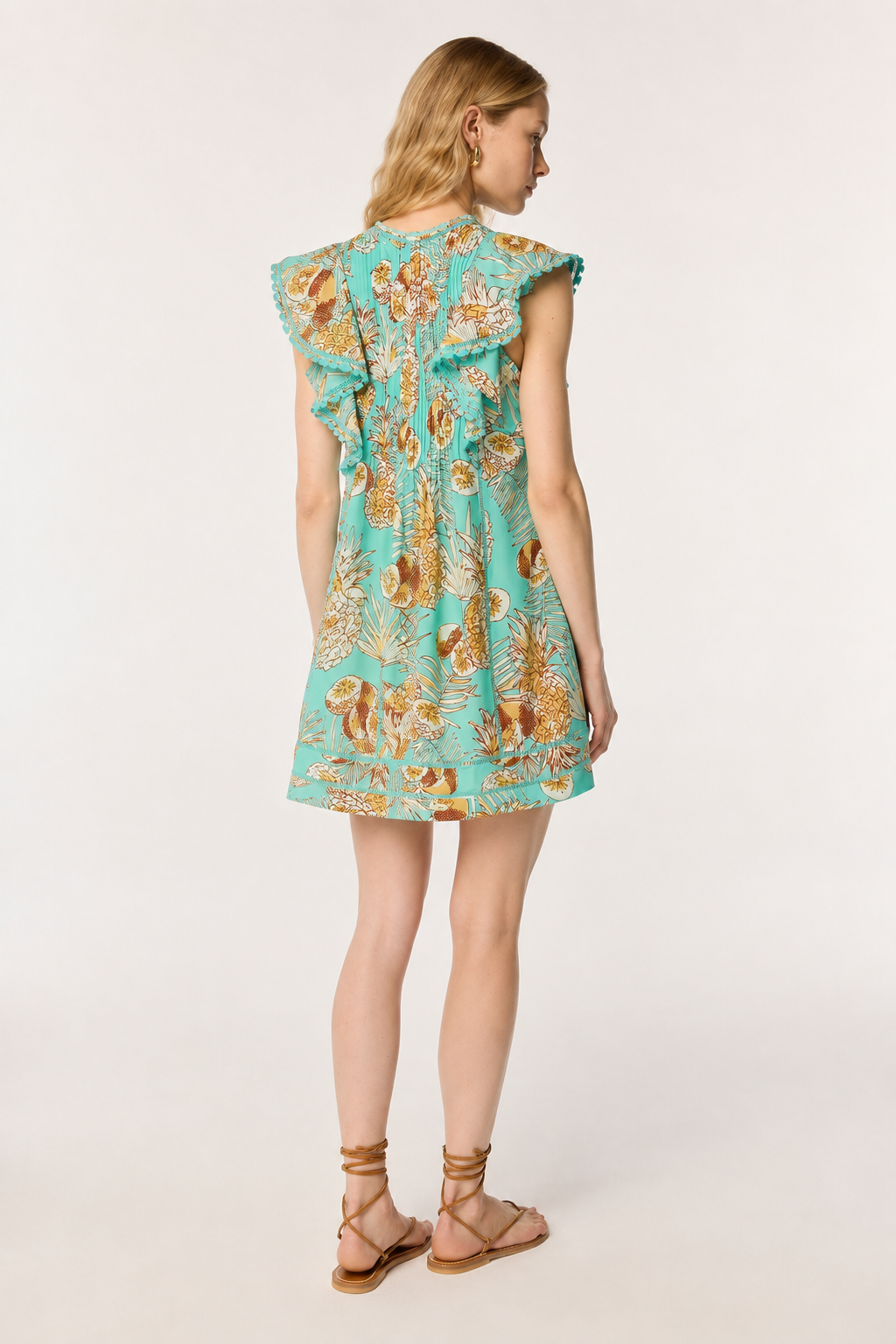 Robe Courte Camelia - Mint Karibia