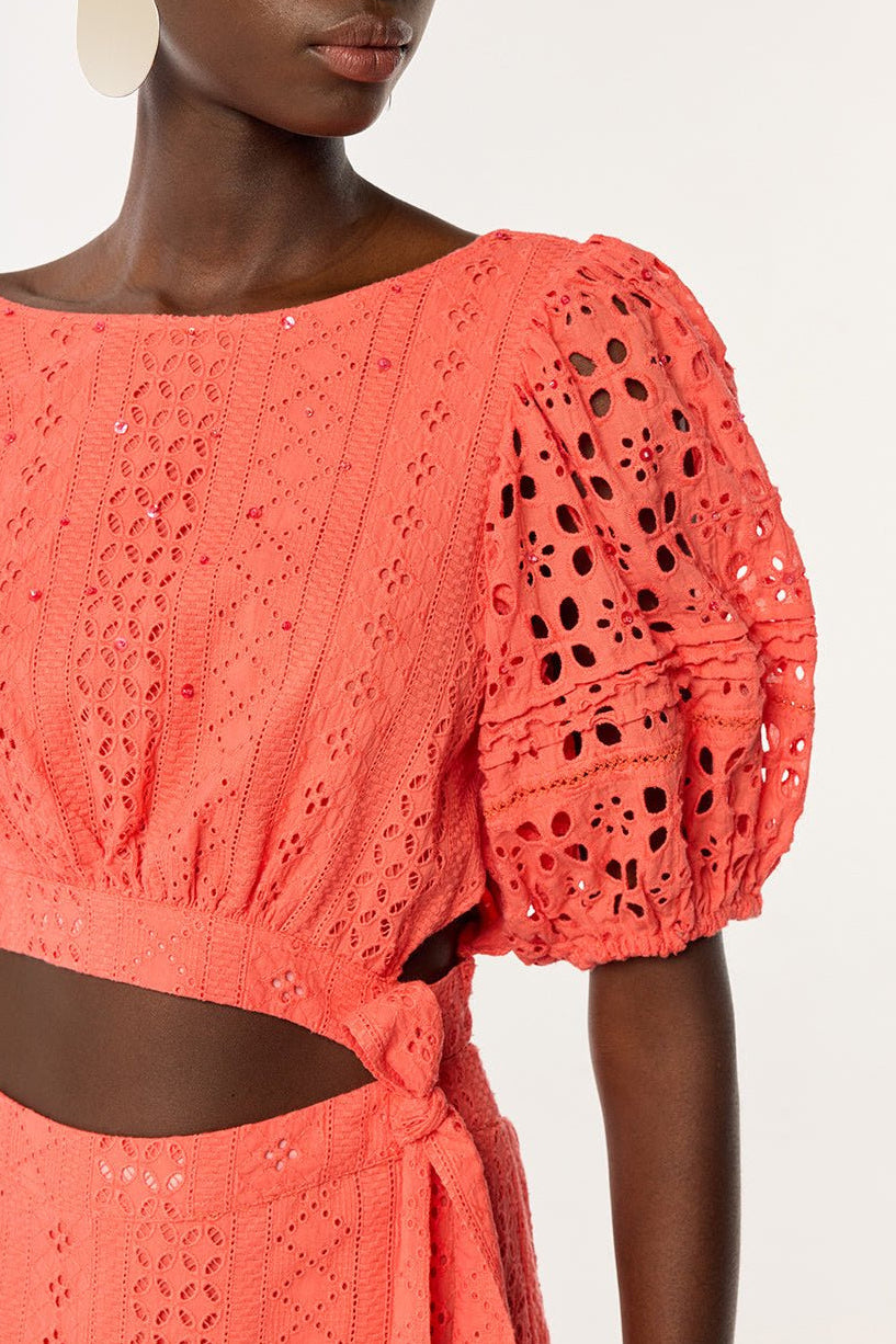 coral fitted dress Johnathan Kayne 2815 - Jeweled Corseted Evening Dress 6 / Hot Coral