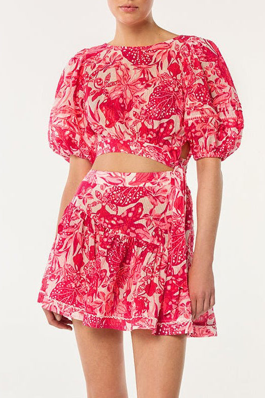 red or pink mini dresses Jubilee Hot Pink Strapless Mini Dress - US 8