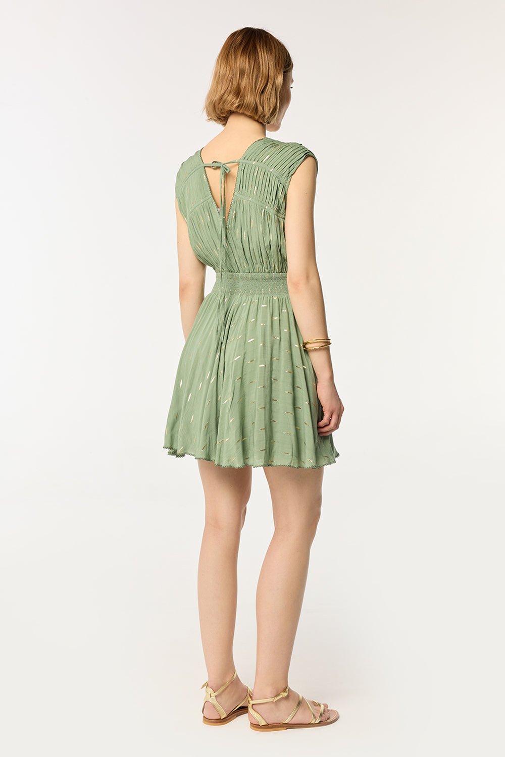 Mini Dress Ciao | Green | XS | Poupette St Barth Mini Dress Ciao | Green | XS | Poupette St Barth