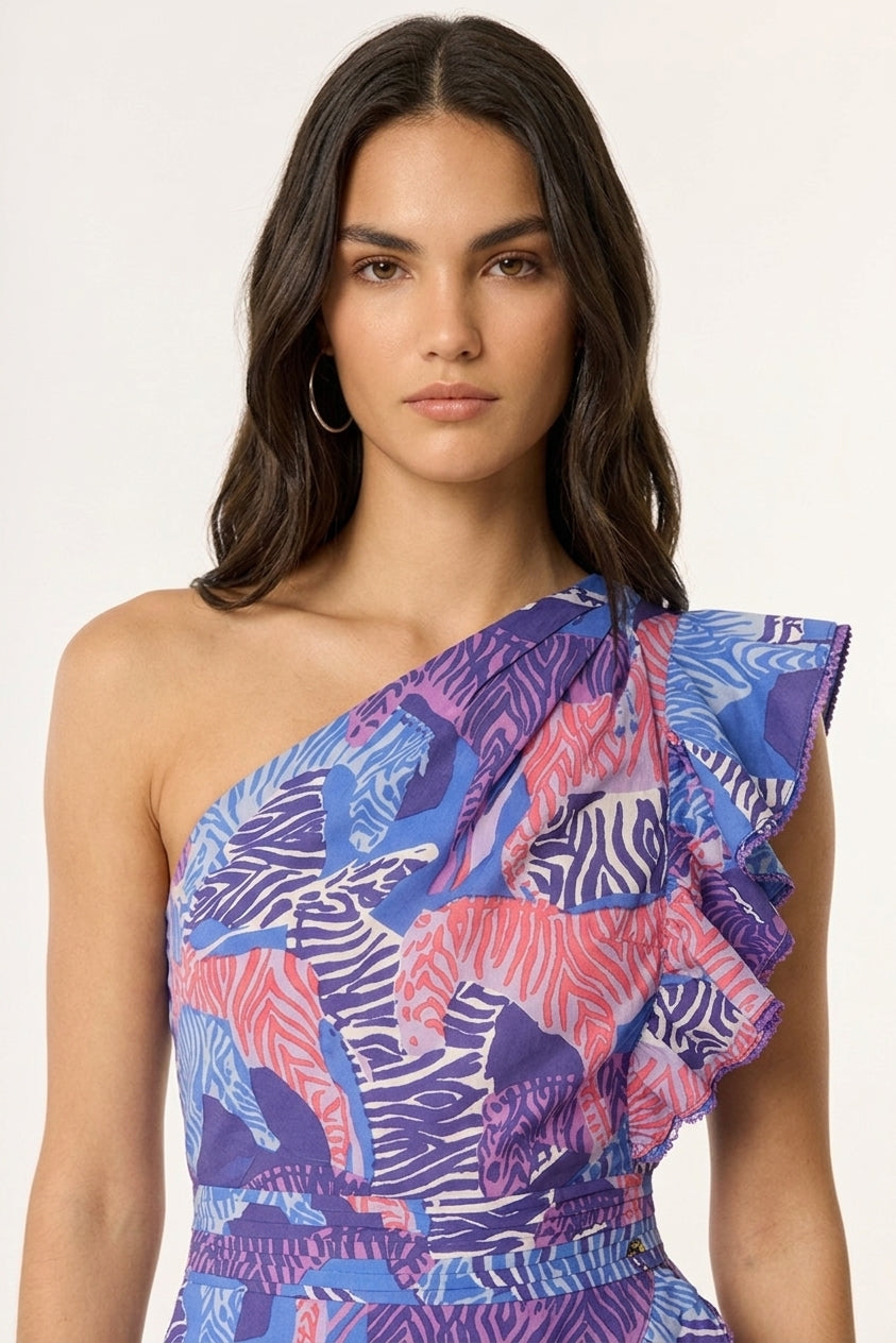 Robe Courte Corinne - Blue Ashanti