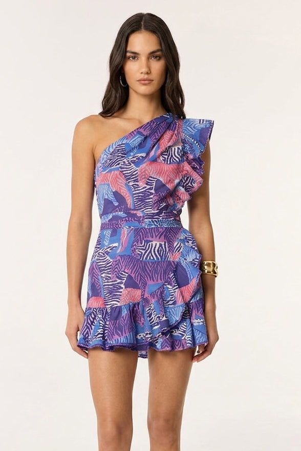 Robe Courte Corinne - Blue Ashanti