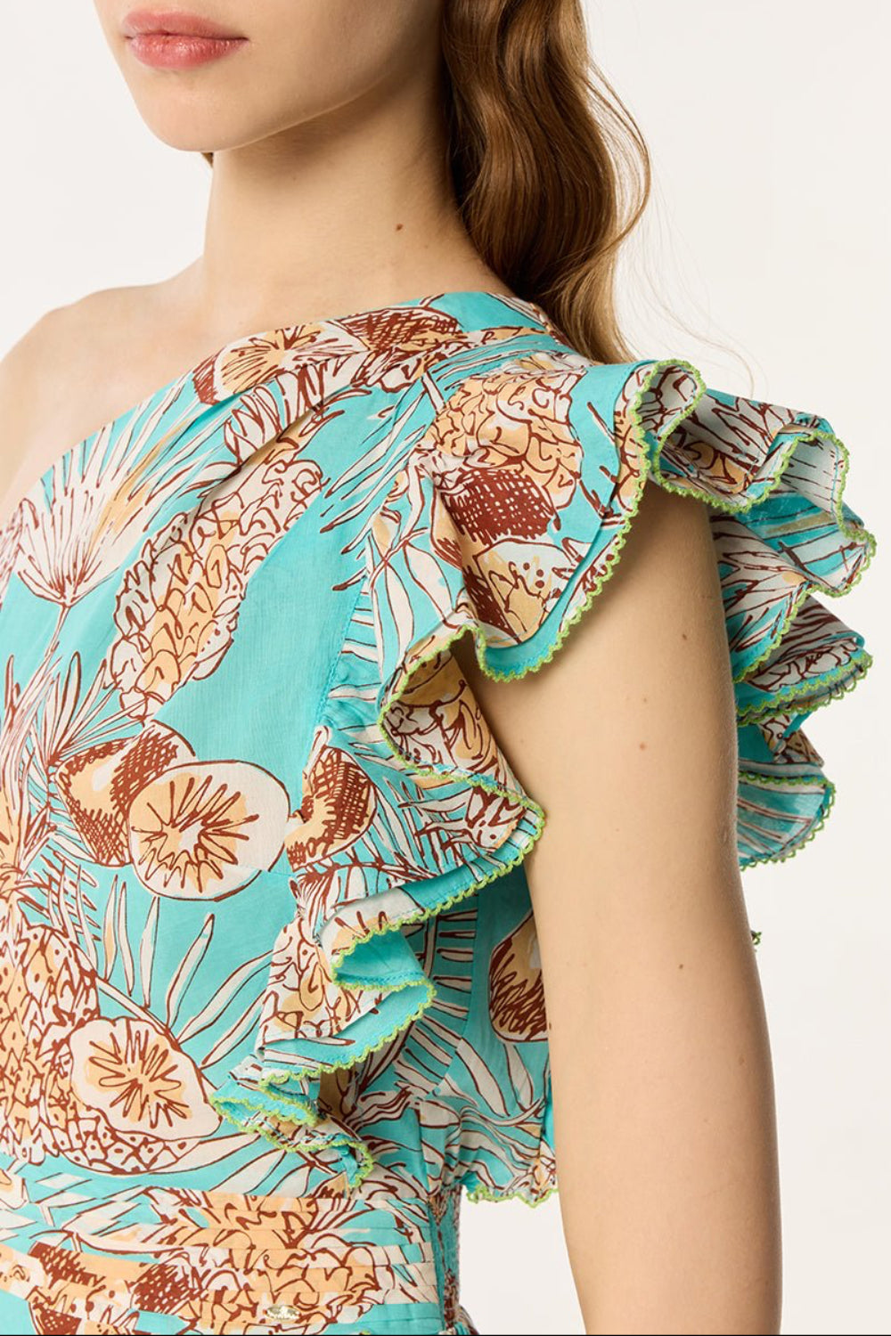 Mini Dress Corinne | Green | M | Poupette St Barth Mini Dress Corinne | Green | M | Poupette St Barth