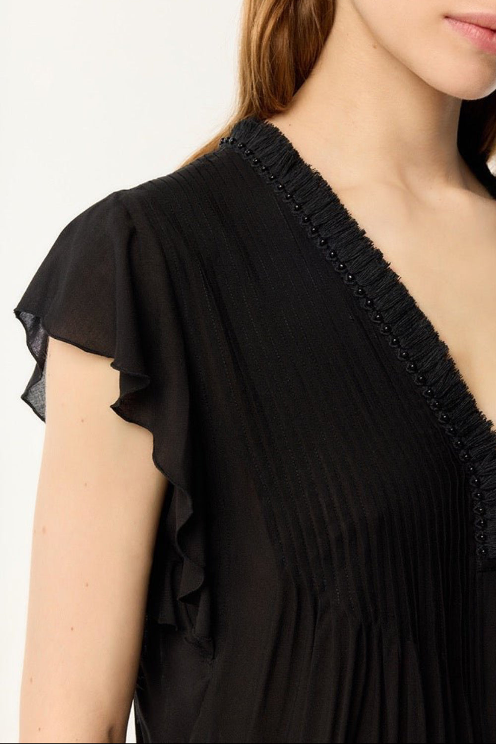 Mini Dress Sasha - Black | Black | Viscose | S | Poupette St Barth Mini Dress Sasha - Black | Black | Viscose | S | Poupette St Barth