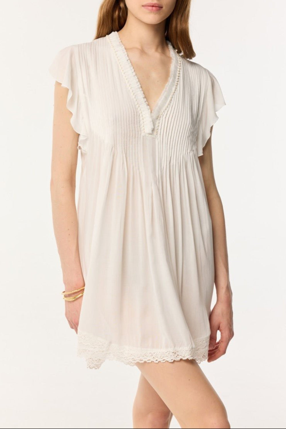 Mini Dress Sasha - Optic White - Poupette St Barth