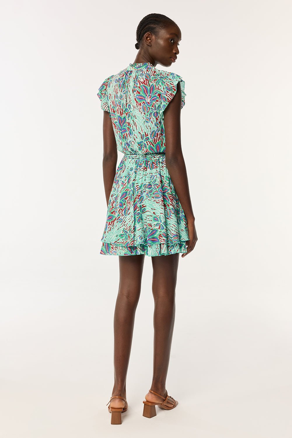 Mini Dress Callie Mint Exotic Forest