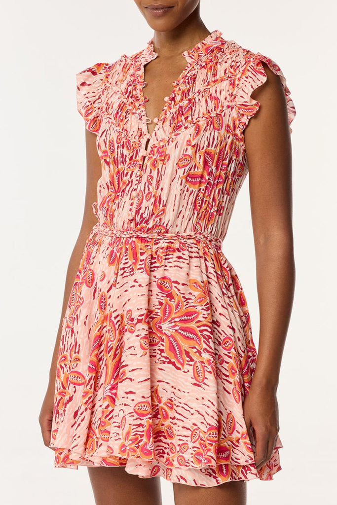 delphinium seersucker mini callie dress Mini Dress Callie | Pink | M