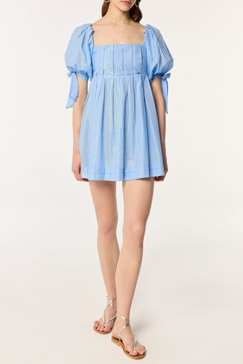 blue and white volos mini dress Alessia Mini Dress - Blue and White