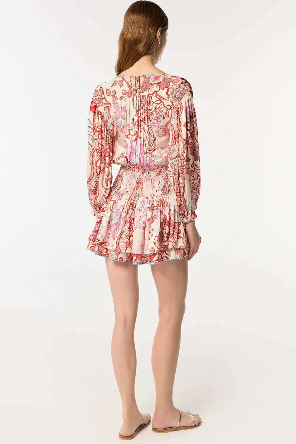 Mini Dress Colleen - RED GEO FISH | Spring Collection Mini Dress Colleen - RED GEO FISH | Spring Collection