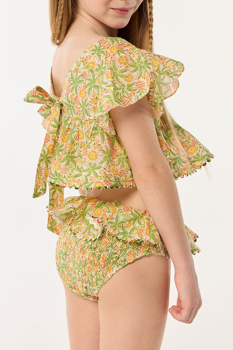 Kids Panty Chiara - Yellow Honolulu | Poupette St Barth