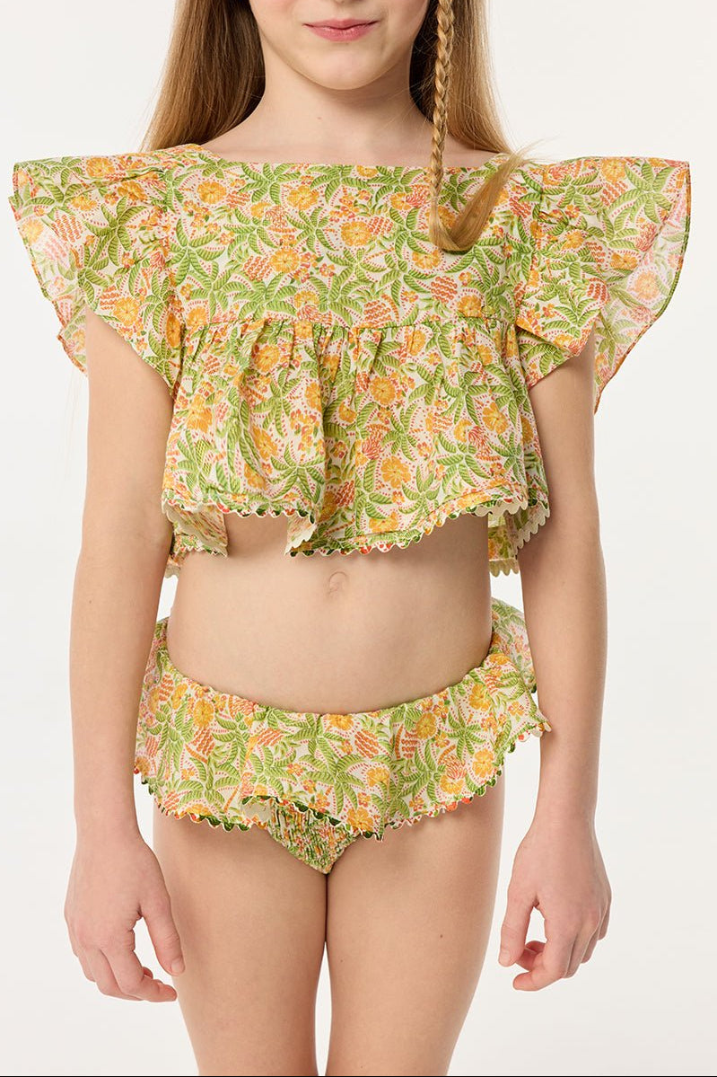 Kids Panty Chiara - Yellow Honolulu | Poupette St Barth