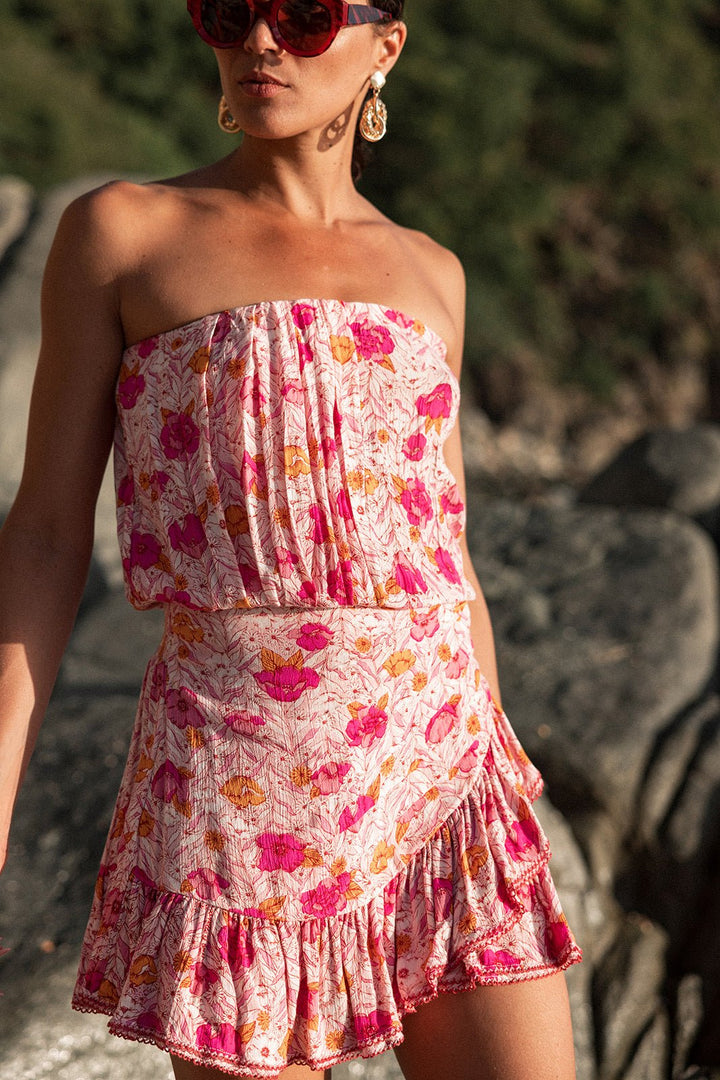 Bandeau Dress Ambra - Pink Petunia