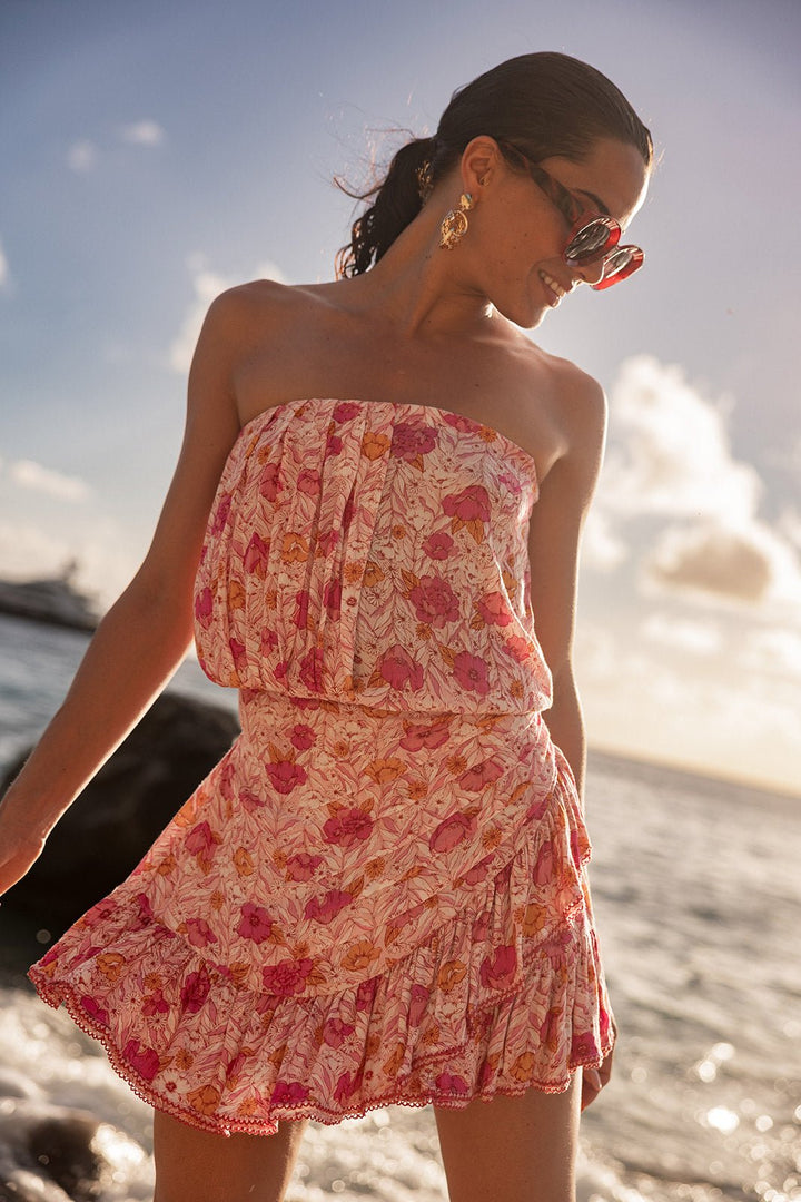 Bandeau Dress Ambra - Pink Petunia