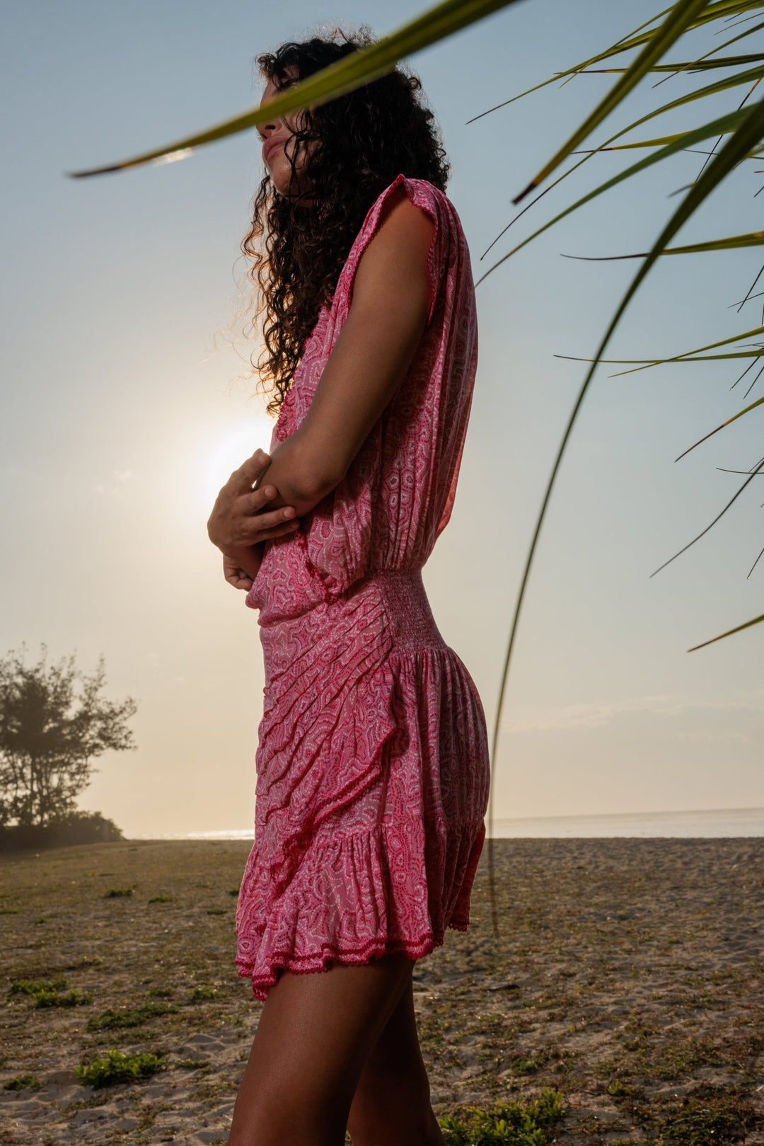 Mini Dress Estelle - Pink Sea Water