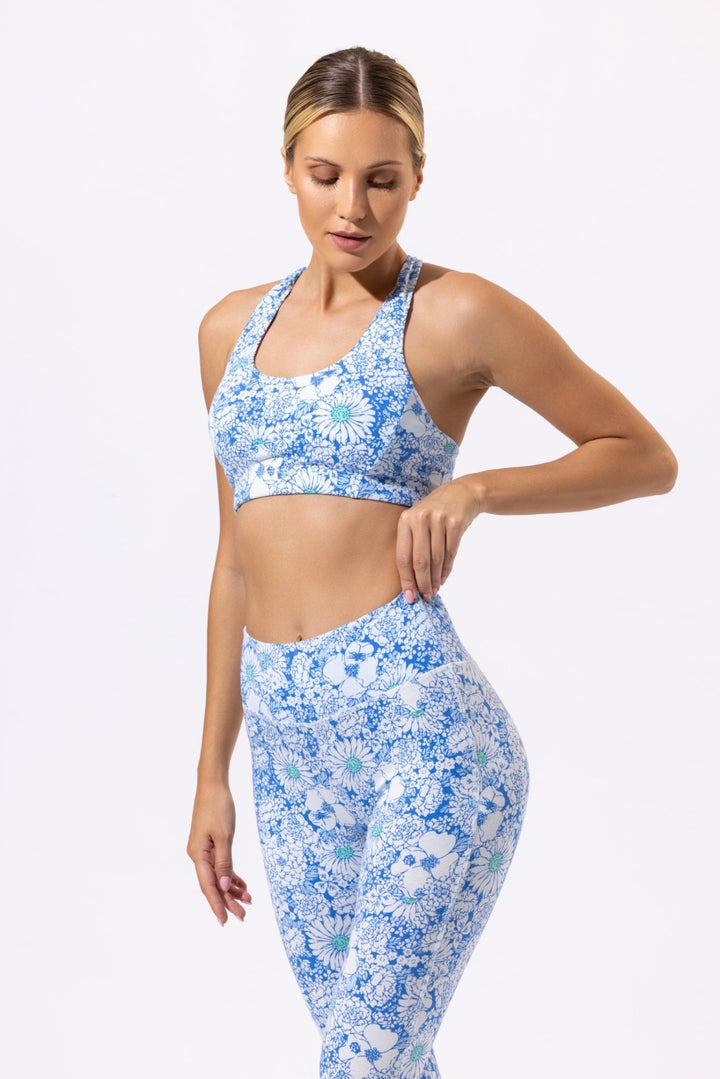 Legging Alexia - Blue 70's Mid Garden - Poupette St Barth