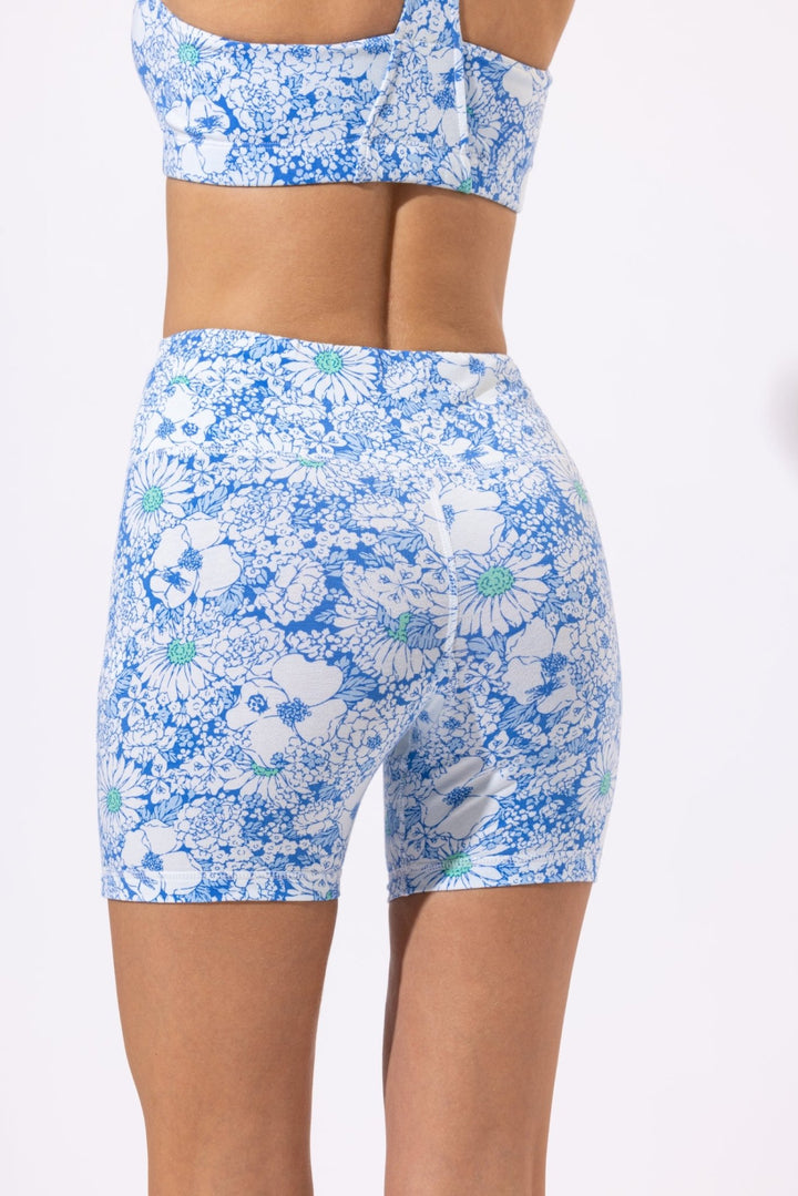 Short Alexia - Blue 70's Mid Garden - Poupette St Barth