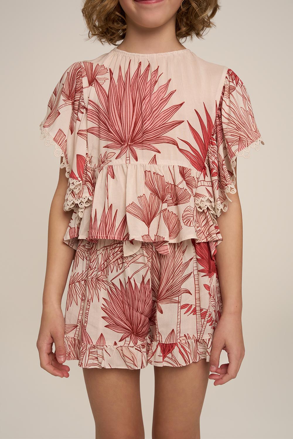 Short Eline pour fille - Pink Preveli Beach