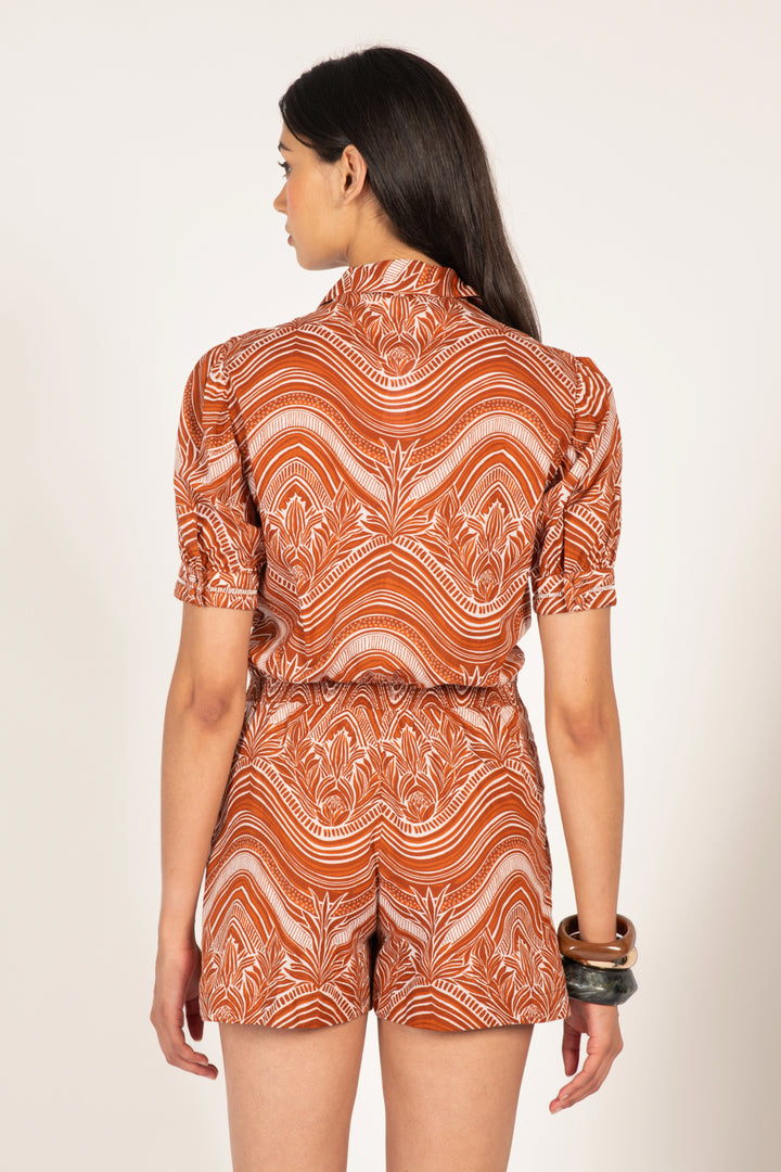 Short Jumpsuit Livia - Choco Moryana - Poupette St Barth