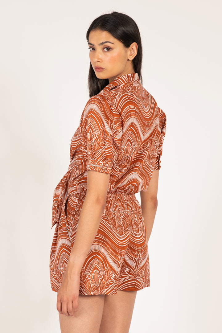 Short Jumpsuit Livia - Choco Moryana - Poupette St Barth