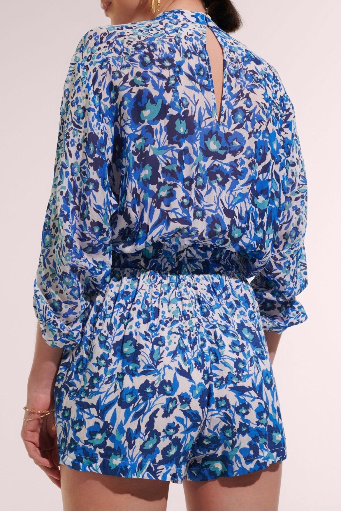 Short Jumpsuit Azia - Blue Nuances | Spring Collection | Poupette