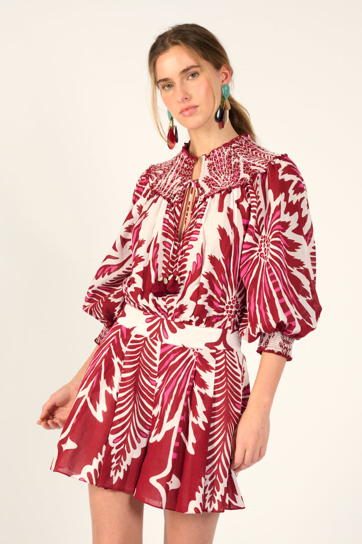 Short Jumpsuit Janna - Bordo Cartagena