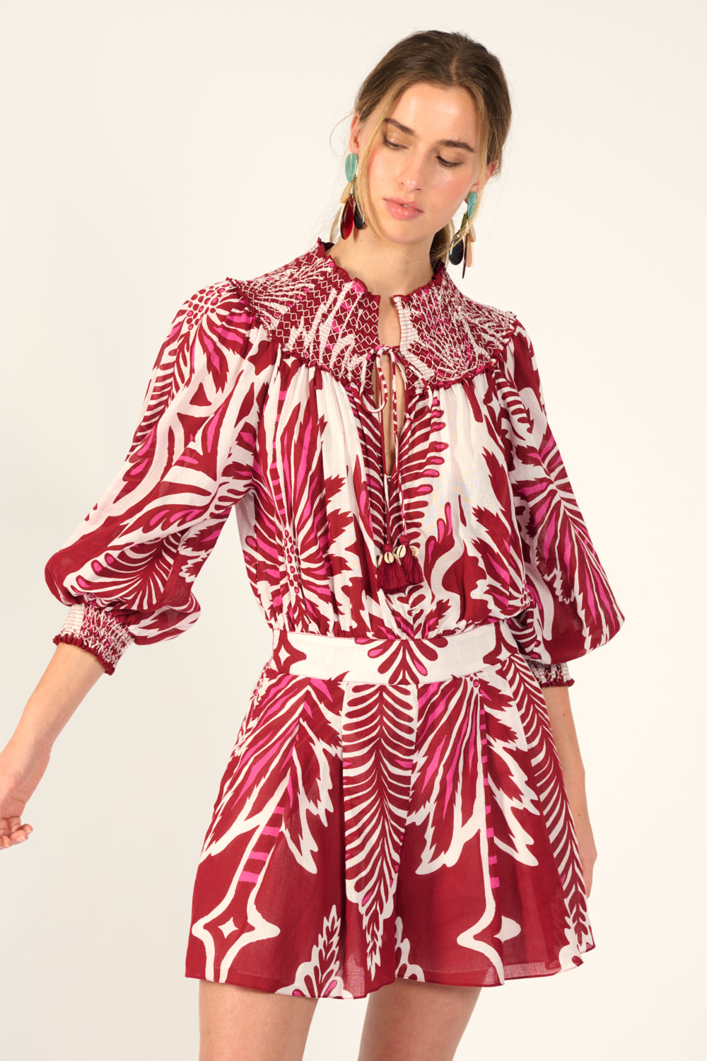 Short Jumpsuit Janna - Bordo Cartagena