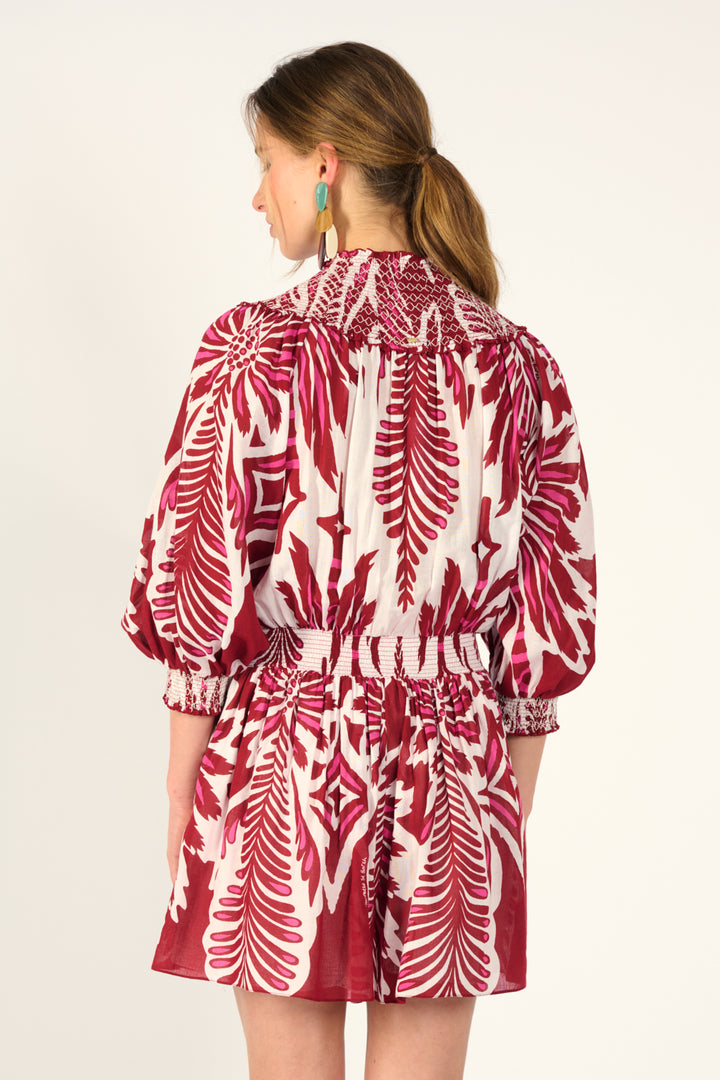 Short Jumpsuit Janna - Bordo Cartagena