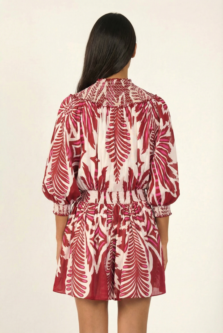 Short Jumpsuit Janna - Bordo Cartagena - Poupette St Barth