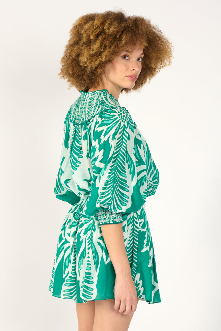 Short Jumpsuit Janna - Mint Cartagena - Poupette St Barth