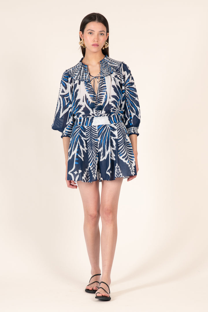 Short Jumpsuit Janna - Navy Cartagena - Poupette St Barth