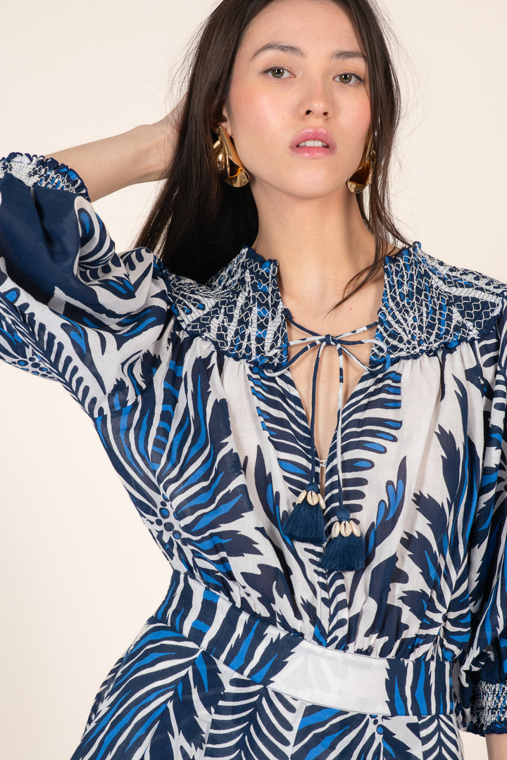 Short Jumpsuit Janna - Navy Cartagena - Poupette St Barth