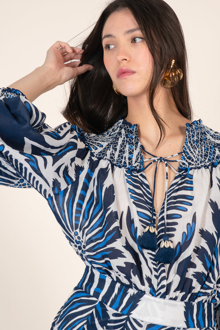 Short Jumpsuit Janna - Navy Cartagena - Poupette St Barth