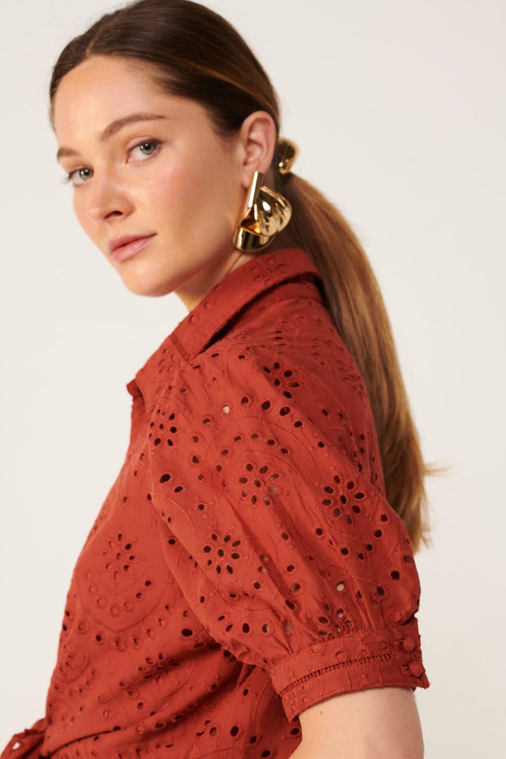 Short Jumpsuit Livia - Paprika - Poupette St Barth