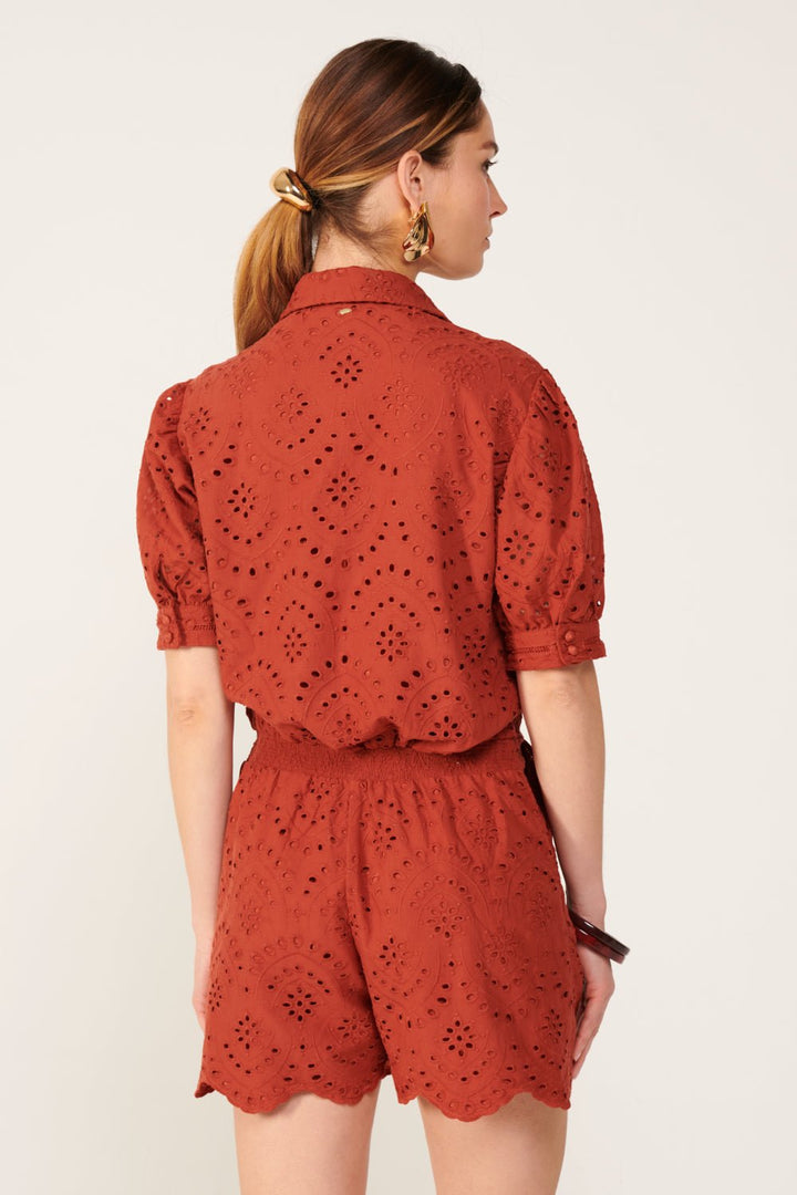 Short Jumpsuit Livia - Paprika - Poupette St Barth