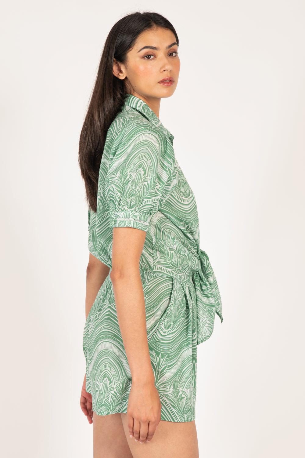 Short Jumpsuit Livia - Sage Moryana - Poupette St Barth