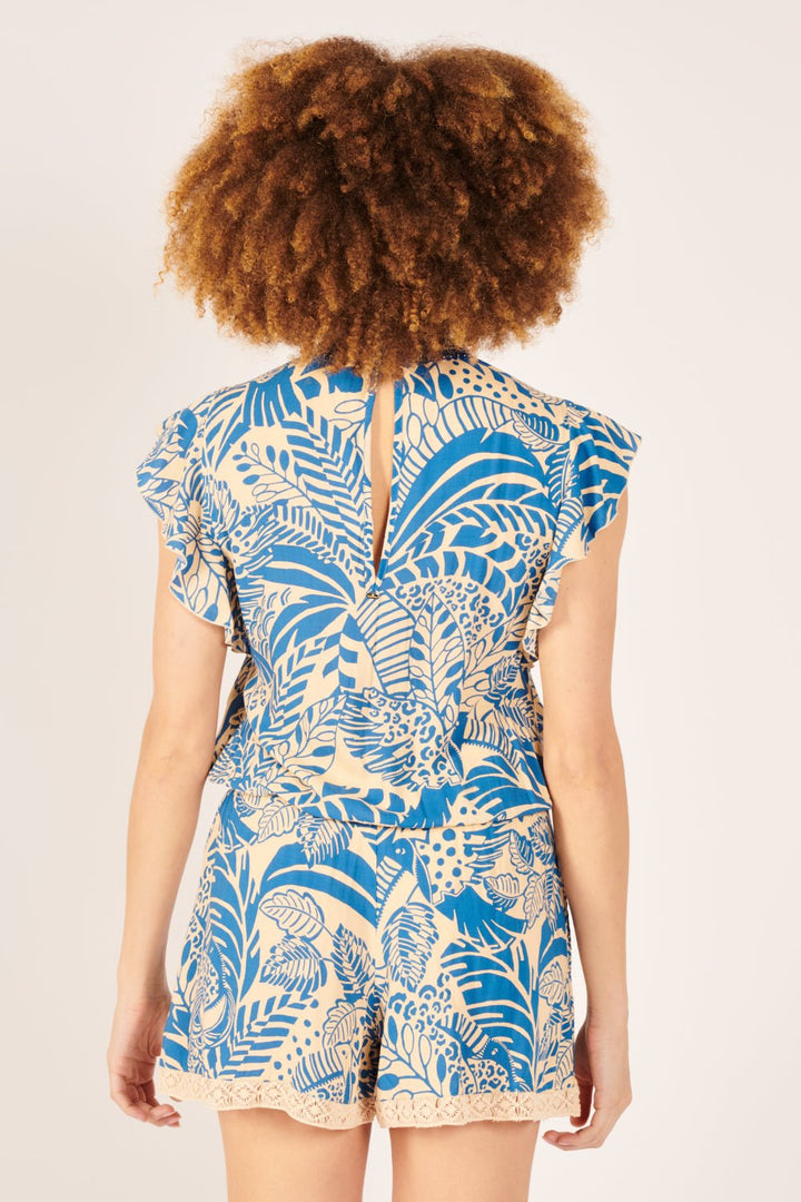 Short Jumpsuit Sasha - Blue Toucan