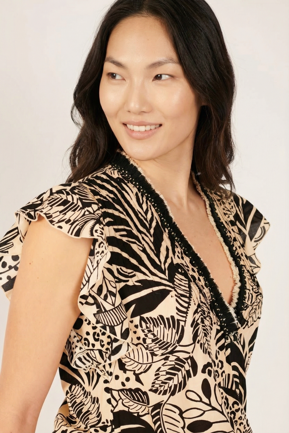 Short Jumpsuit Sasha - Black Toucan - Poupette St Barth